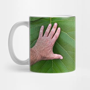 the hand of the leaf Mug